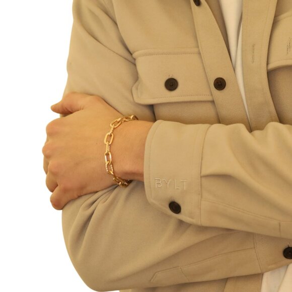 David Yurman Madison Chain 8.5mm Men's Size Large Bracelet 9 1/2" YellowGold 18k - Picture 2 of 6